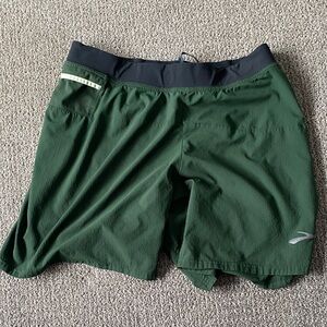 Brooks Green Sherpa Shorts